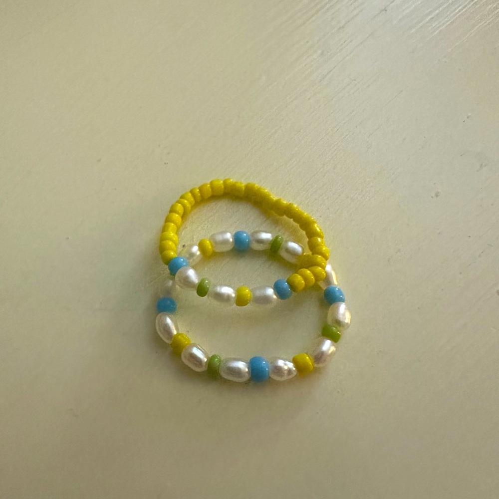 madewell • beaded rings